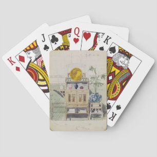Design for a Sideboard, c.1860s-70s (w/c & pencil Playing Cards