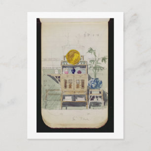 Design for a Sideboard, c.1860s-70s (w/c & pencil Postcard