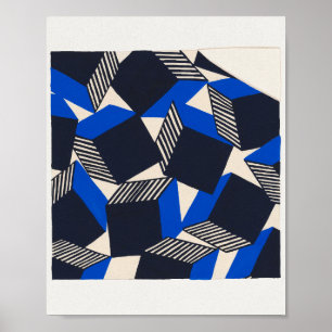 Design for a silk fabric (c. 1938) poster