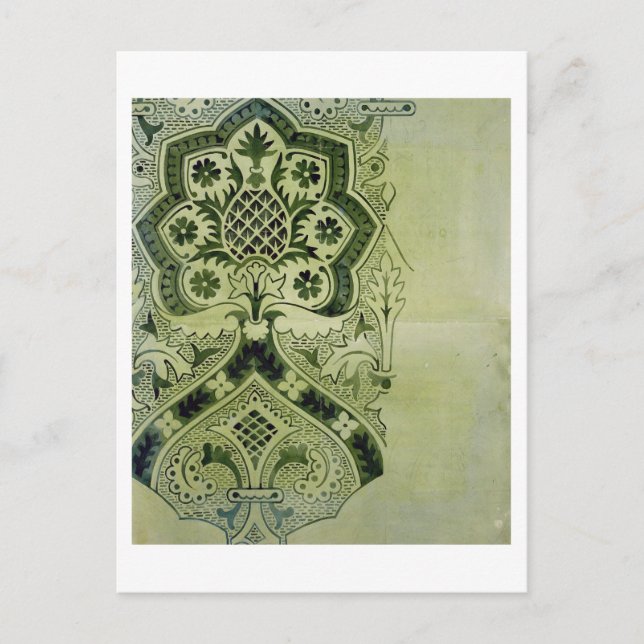 Design for an Ecclesiastical wallpaper print (ink Postcard (Front)