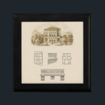 Design for an Estate with Interior Plans Gift Box<br><div class="desc">An attractive drawing of architectural designs for an estate,  complete with plans for the interior. If you are thinking of building your own home these designs may intrigue you. Purchase a copy today!</div>