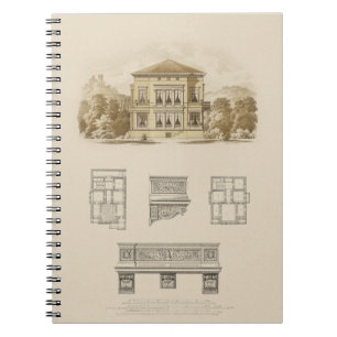 Design for an Estate with Interior Plans Notebook