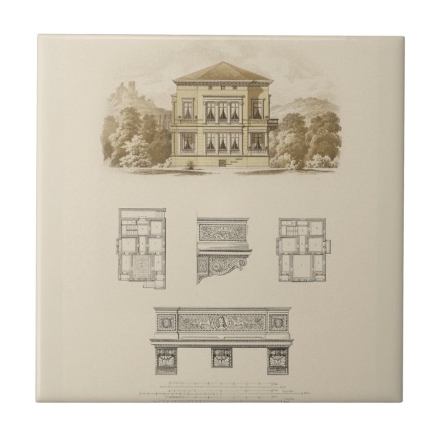 Design for an Estate with Interior Plans Tile (Front)