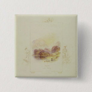 Design for an illustration for Walter Scott's 'Lad 15 Cm Square Badge