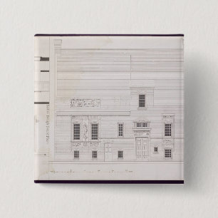 Design for House & Studio for J.A.M. Whistler Esq, 15 Cm Square Badge