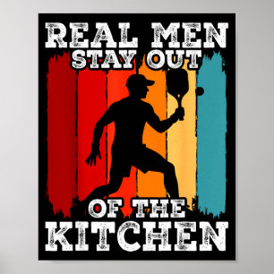 Design for men boys pickle ball pickleball lover poster