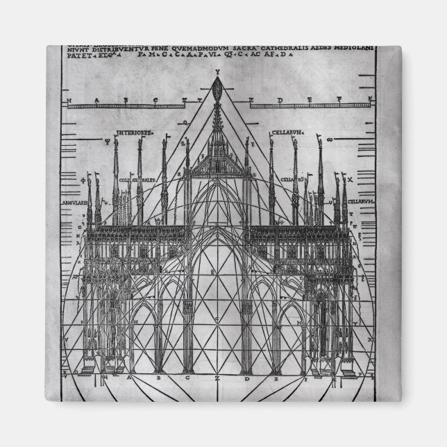 Design for Milan Cathedral Magnet (Front)