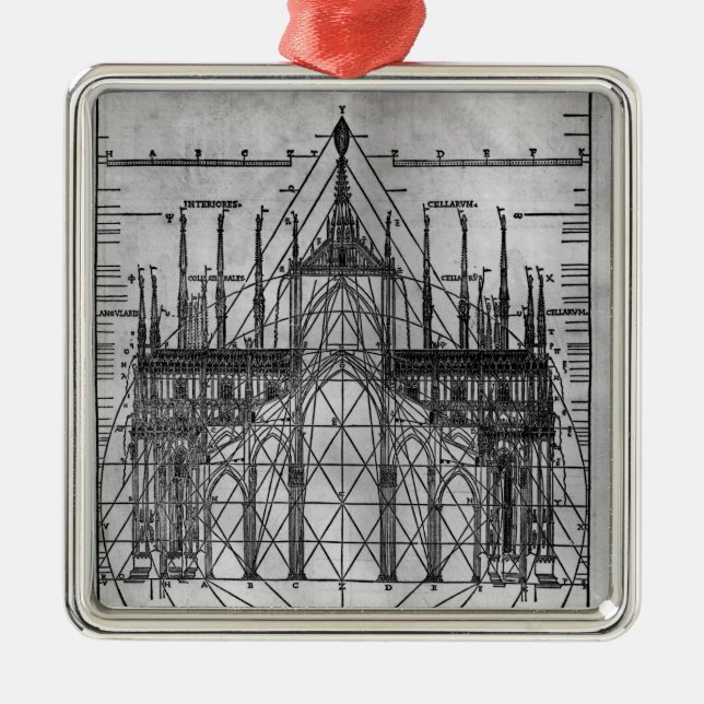 Design for Milan Cathedral Metal Tree Decoration (Front)