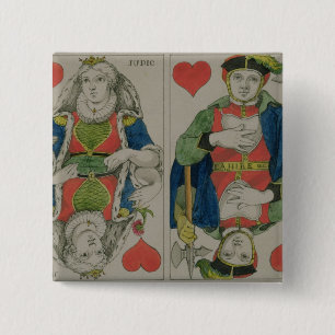 Design for playing cards, c.1810 15 cm square badge