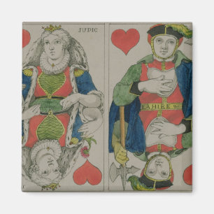 Design for playing cards, c.1810 magnet