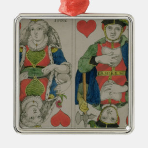 Design for playing cards, c.1810 metal tree decoration