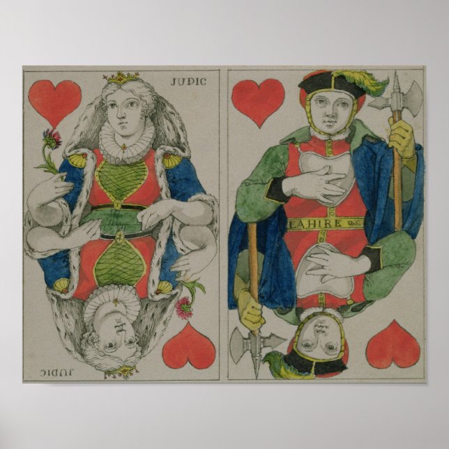 Design for playing cards, c.1810 poster (Front)