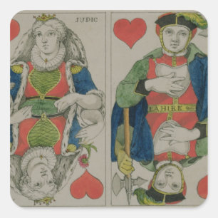 Design for playing cards, c.1810 square sticker