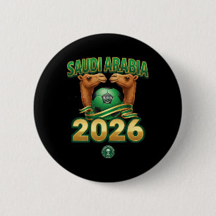 Design For Soccer 2026 Saudi Arabia Team 6 Cm Round Badge
