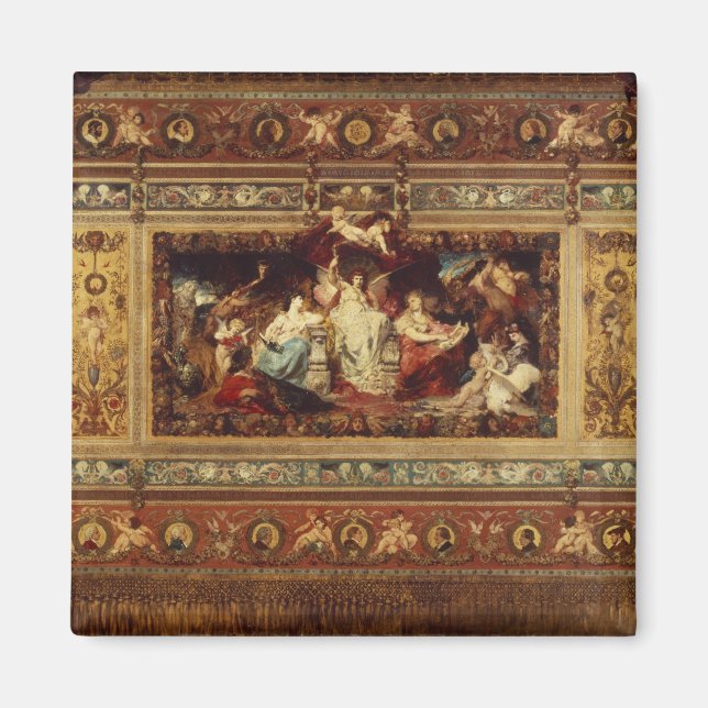 Design for the curtain at the Dresden opera Magnet (Front)