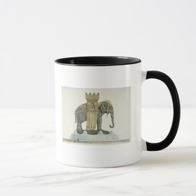 Design for the Elephant Fountain Mug (Right)