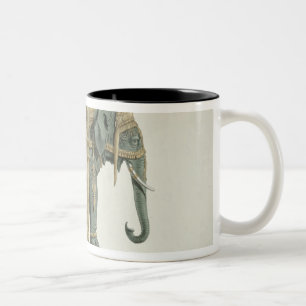Design for the Elephant Fountain Two-Tone Coffee Mug