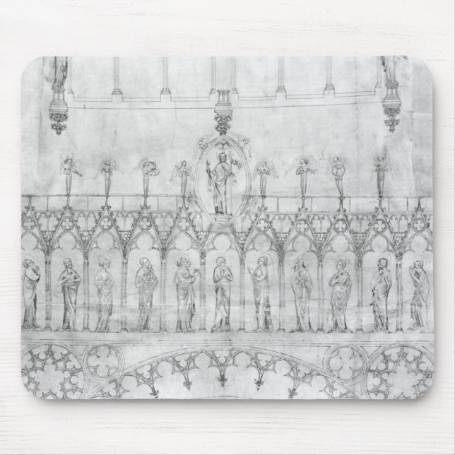 Design for the gallery of kings on the fa�ade mouse pad (Front)