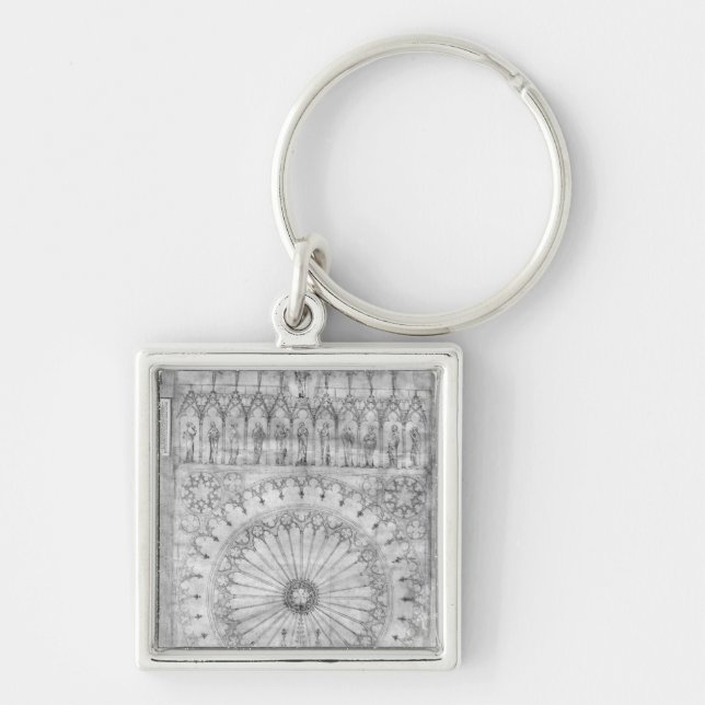 Design for the rose window and gallery of key ring (Front)