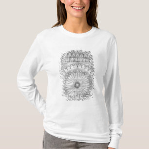 Design for the rose window and gallery of T-Shirt