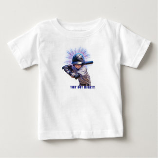 Design for Tiny but Mighty Baseball Player Baby T-Shirt