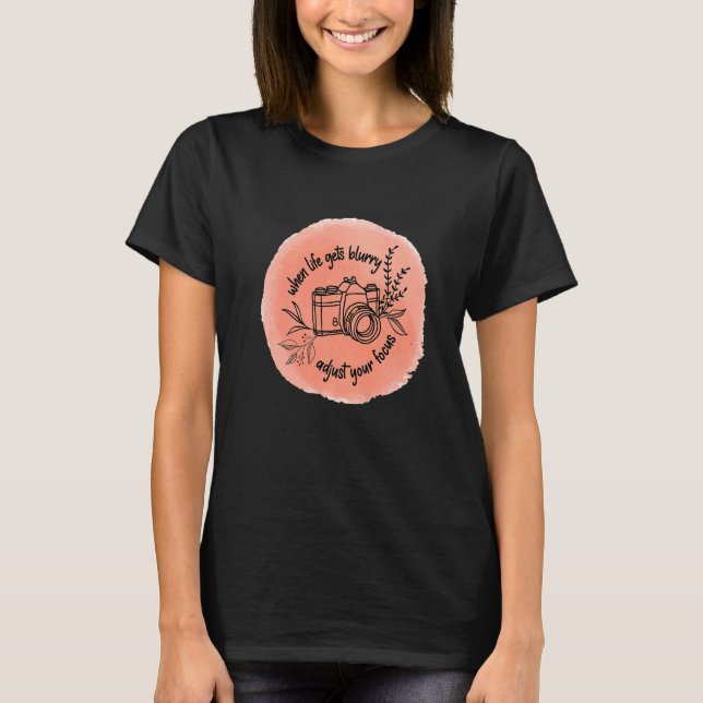 Design for World Photo's Day Cute Camera Photograp T-Shirt (Front)