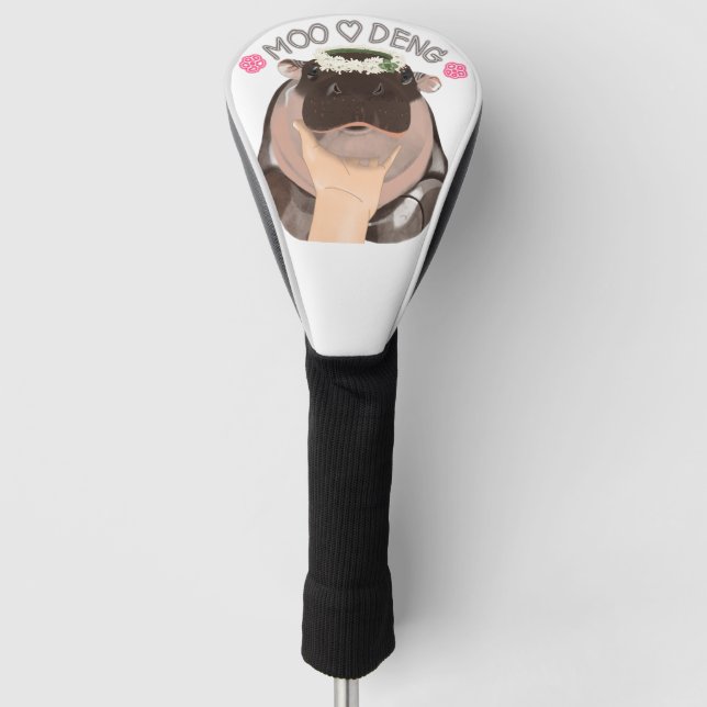Design Golf Head Cover "Moo Deng" (Front)