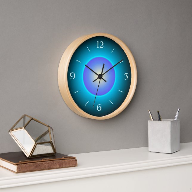 Design Green/Aqua/Purple>Wall Clock (Office)