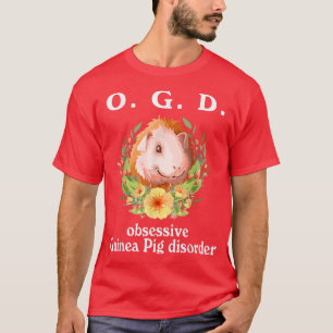 Design Guinea Pig Smiles With Flowers So Cute For T-Shirt