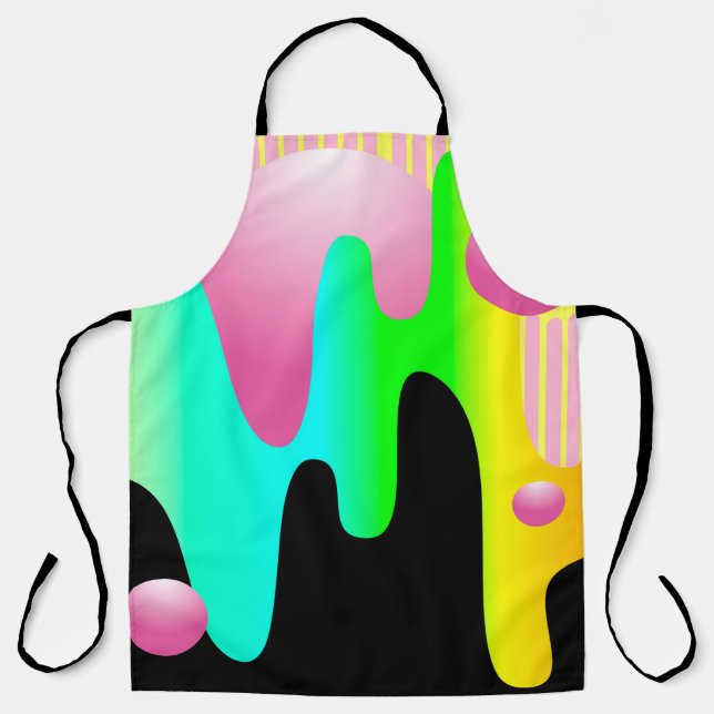 design illustration frame with circle conceptart,  apron (Front)