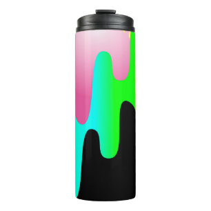 design illustration frame with circle conceptart, thermal tumbler