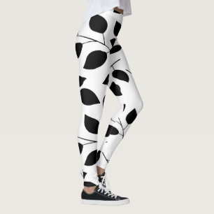 design leaves leggings