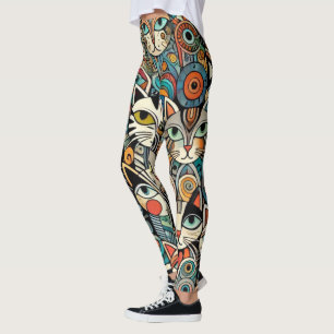 Design-Leggings mit ausgefallenem Muster Leggings