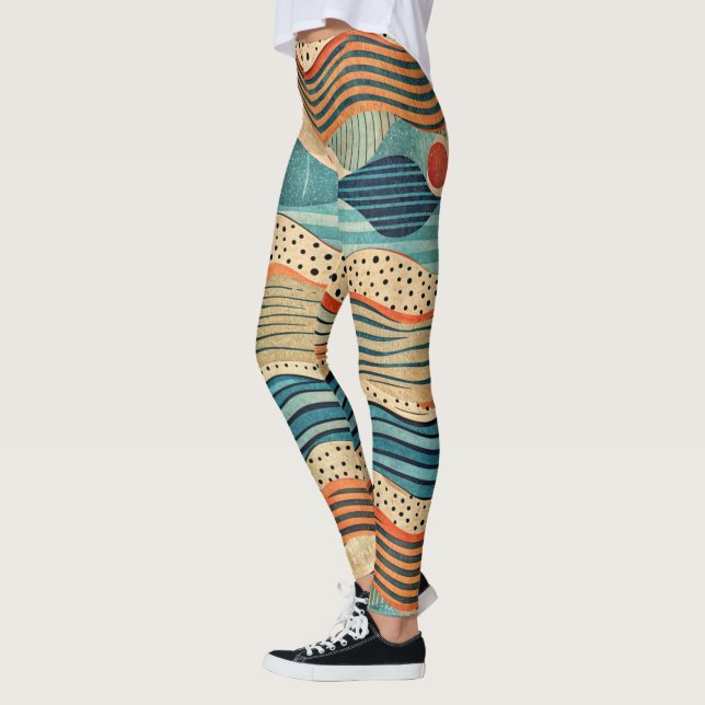 design leggings with a failed pattern (Left)