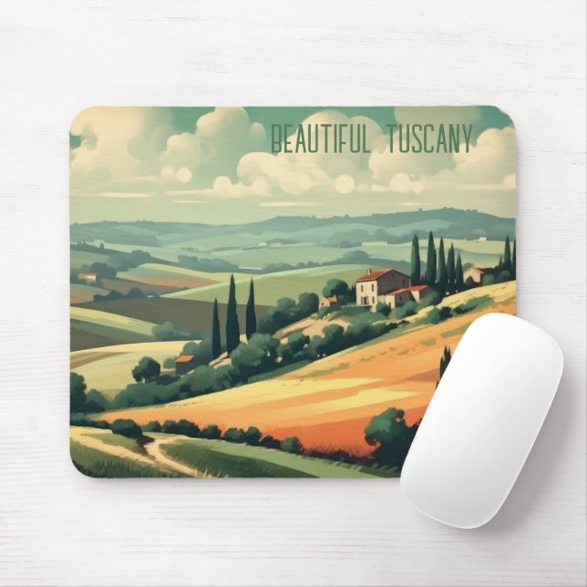 Design Mousepad - Wunderschönes Toskana (With Mouse)