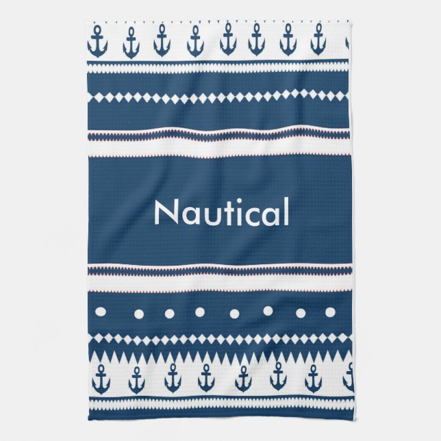 Design nautical tea towel (Vertical)