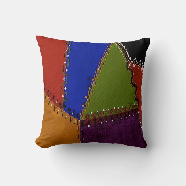 Design of Patchwork Quilt on  Cushion (Front)