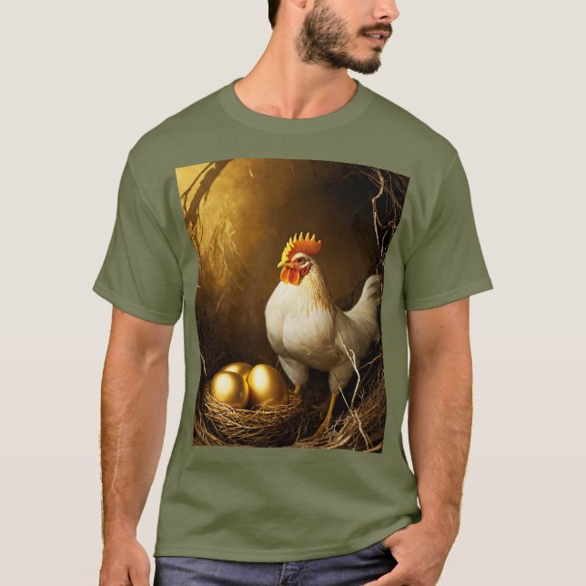 Design olive green T-shirt  (Front)