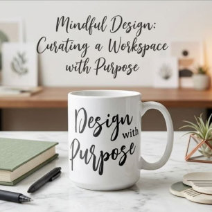 Design on purpose large coffee mug