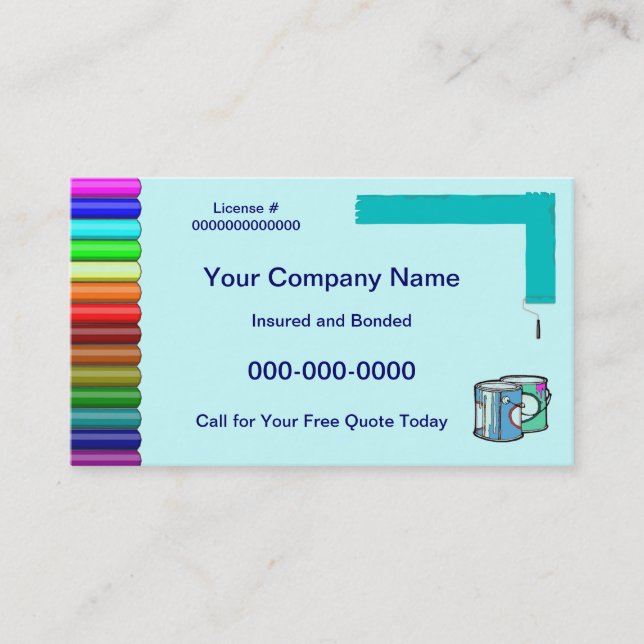 Design/Painter Business Card (Front)