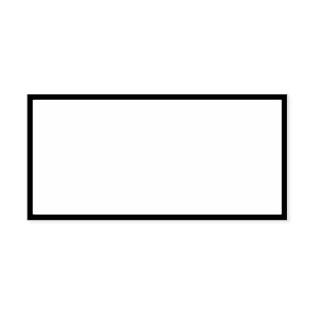 Design Personalise Your Logo 1.5" x 3" Rubber Stamp (Imprint)