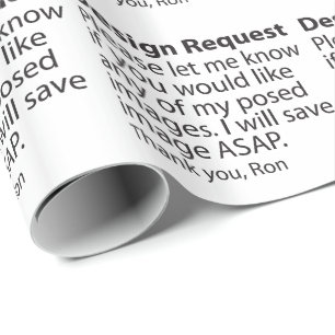 Design Request Wrapping Paper