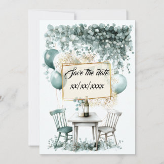 Design save the green date saves to customize invitation