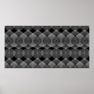 Design seamless monochrome lines textured pattern. poster