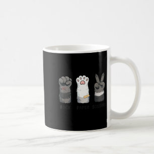 Design Shirt Raccoon Paw Humor Rock Paper Coffee Mug