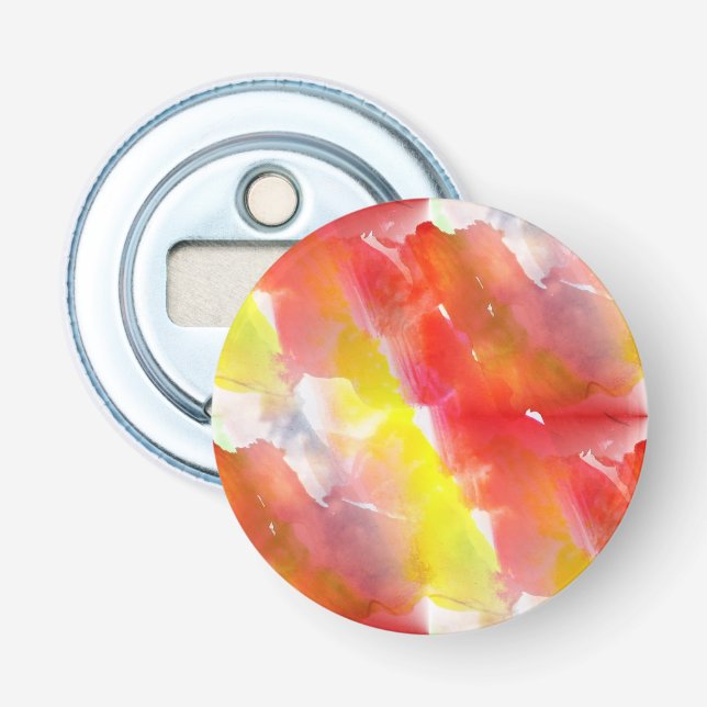Design texture watercolor background bottle opener (Front)