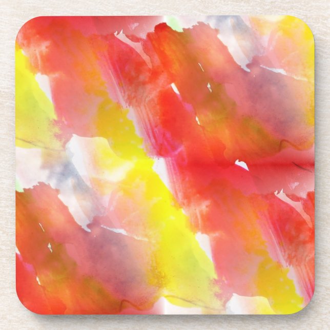 Design texture watercolor background coaster (Front)