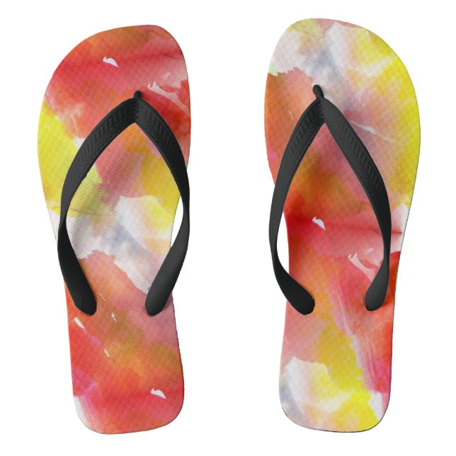Design texture watercolor background thongs (Footbed)