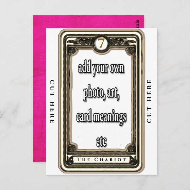 Design The Chariot Tarot Card (Front/Back)