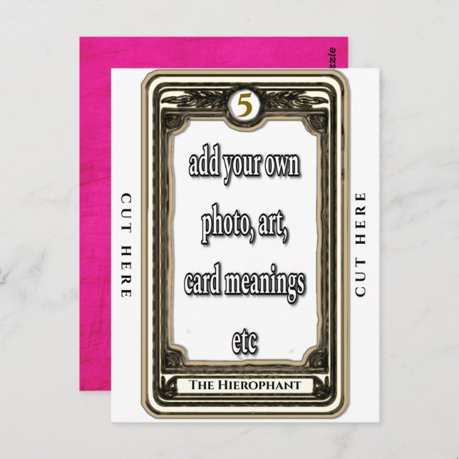 Design The Hierophant Tarot Card (Front/Back)